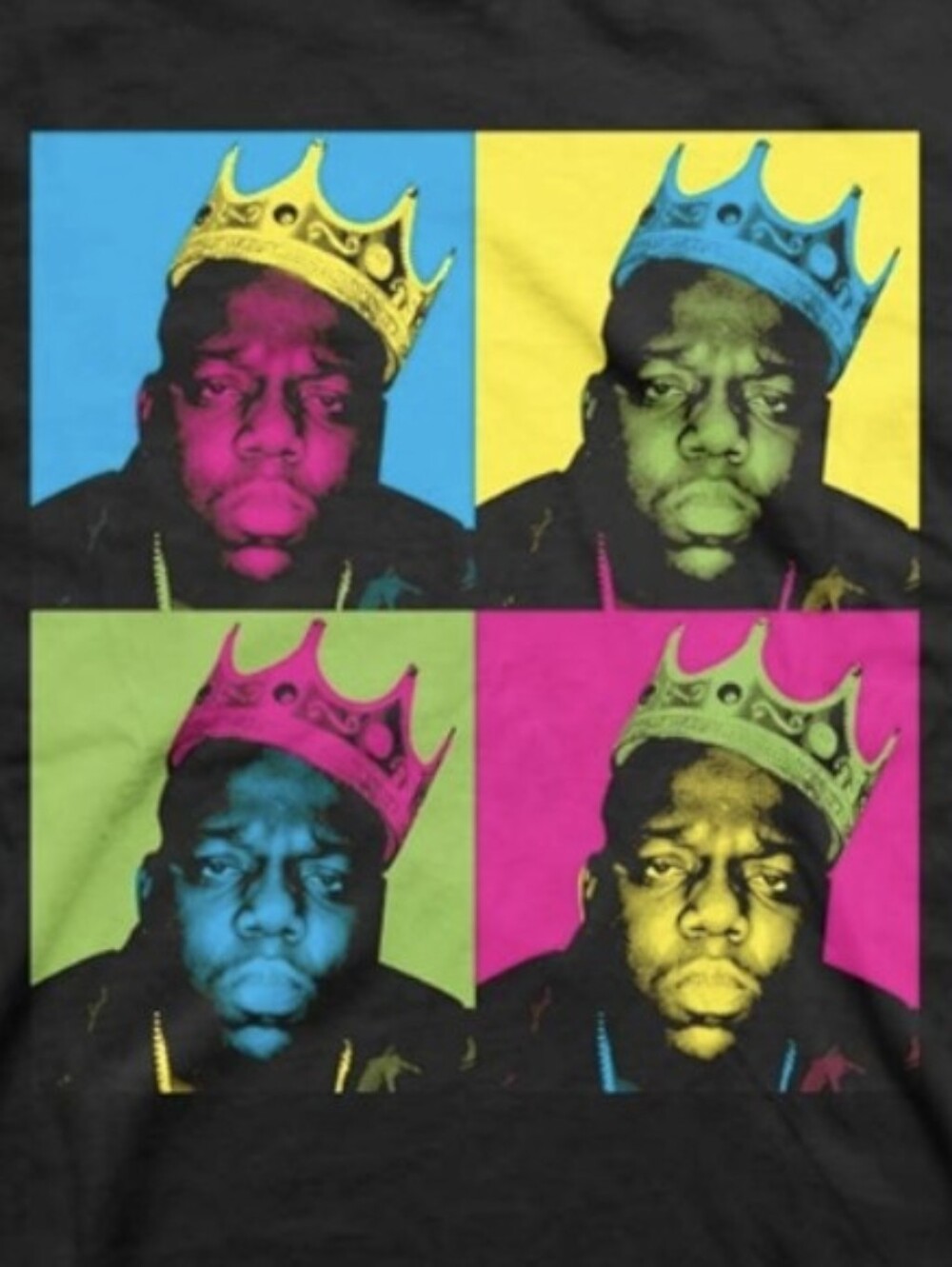 The Notorious B I G Biggie crown shirt 4T Unisex Toddler Rap R+B Black Kids Tee